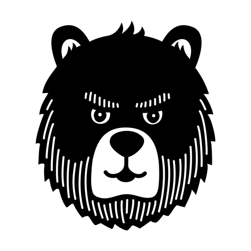 Gay Bearded Men Beardy Bear Logo